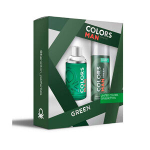 et Perfume Benetton Colors Man Green Hombre 100 ml EDT + Desodorante 150 ml