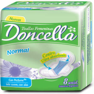Doncella Toallita Normal c/Alas x8 c/Perf