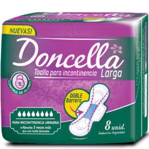 Doncella Toalla Larga para Incontinencia x8