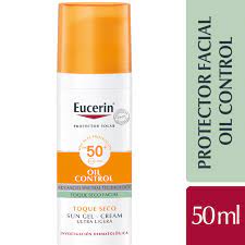 Eucerin Sun Protección Solar Facial Oil Control  Anti Brillo FPS50  Gel x50ml